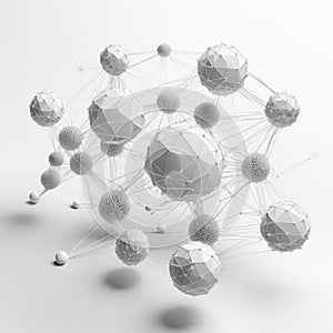 Digital Information Technology Network Background, Abstract dot point connect with gradient line Digital Networking conceptual