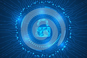 Digital innovation and high tech technological abstract.