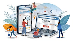 Digital Interaction with Search Interface and Users