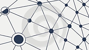 Digital Interconnected Network Grid with Abstract Data Points Vector, vector design Generative AI