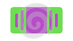 Digital interface bars, abstract data display element. vector design Generative AI