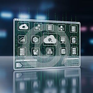 Look with soft lighting and reflections emphasizing the digital and