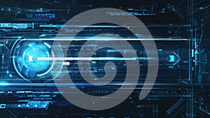 A digital interface displaying a loading screen with a progress bar, symbolizing