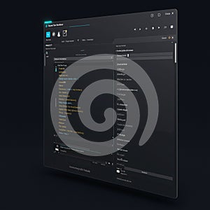 A digital interface displaying a software development environment or coding platform.