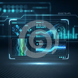 Digital interface displaying various data visualizations including