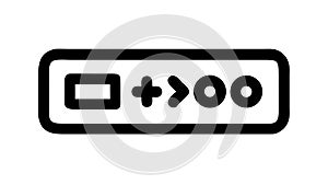 Digital Interface Icon, User Display with Various Elements, vector design Generative AI