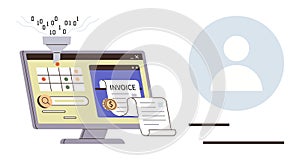 Digital Invoice Processing and Data Management Concept with User Profile Integration