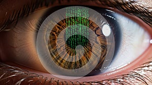 Digital iris reflection