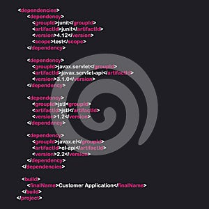 Digital java code text. Computer software coding vector concept. Programming coding script java.