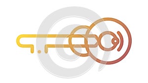 Digital key access: circuit board design for secure technology, vector design Generative AI