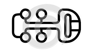 Digital Key Access Security, Encrypted Data Circuit Tech Vector Design Generative AI