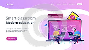 Digital learning concept vector illustration.