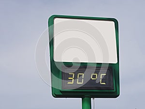 Digital LED outdoor thermomete