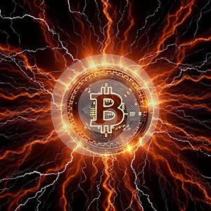 Digital Lightning: Illustrating the Fast Transactions of Bitcoin\'s Blockchain Technology