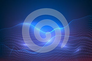 Digital lines backdrop abstract background. big data visualization