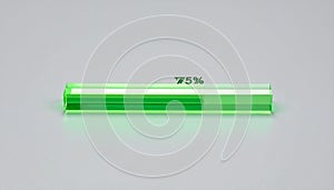Digital Loading Bar Showing 75 Progress