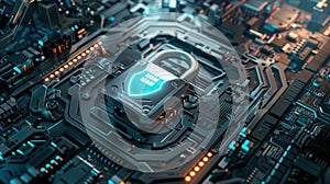 The Digital Lock on Circuit.AI generated image