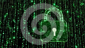 Digital Lock Secured Within Binary Code Stream