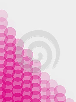 Digital magenta column circles