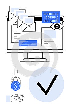 Digital Mail Management Concept with Security, Monitoring, and Payment Validation
