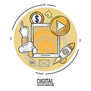 Digital marketing and advertising infographic