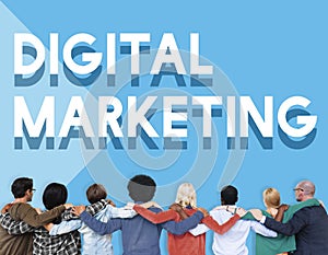 Digital Marketing Commercial Advertisement Social Concept