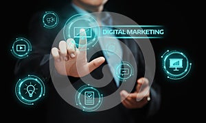 Digital Marketing Content Planning Advertising Strategy concept