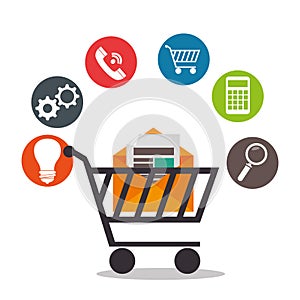 digital marketing e-commerce icon