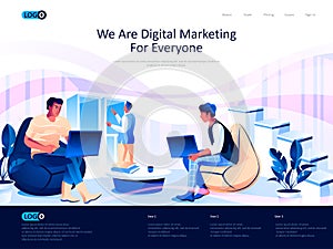 We are Digital Marketing for everyone landing page