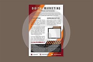 digital marketing flyer template design