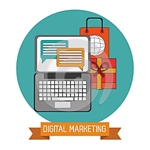 Digital marketing online target objetive
