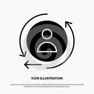Digital, Marketing, Remarketing solid Glyph Icon vector