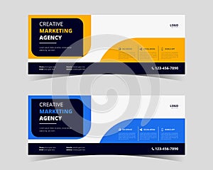 digital marketing social media cover. webinar social media cover template. creative digital marketing social media cover