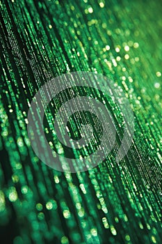 Digital matrix: creative wallpaper displaying lines of computer code, blending technology, design, evoking essence of