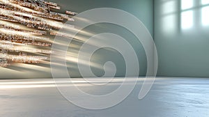 Digital matrix: creative wallpaper displaying lines of computer code, blending technology, design, evoking essence of