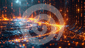 Digital Matrix Flow of Data and Light