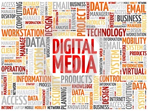Digital Media word cloud