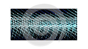 Digital Mesh Matrix: Abstract Futuristic Network Vector, vector design Generative AI