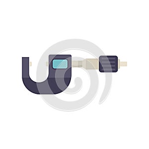 Digital micrometer measuring tool icon illustration