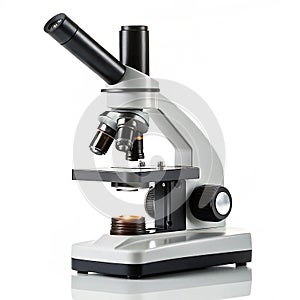 Digital microscope on white background