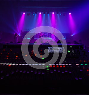 Digital mixing console as a concert