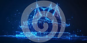 Digital model of a temple