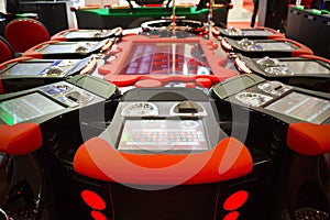 Digital modern roulette table