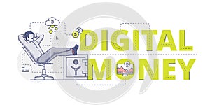 Digital money web banner