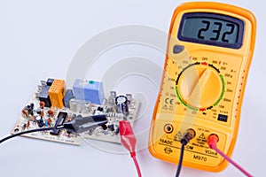 Digital multimeter with board