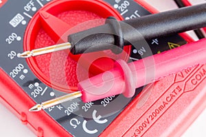 Digital multimeter with two probes