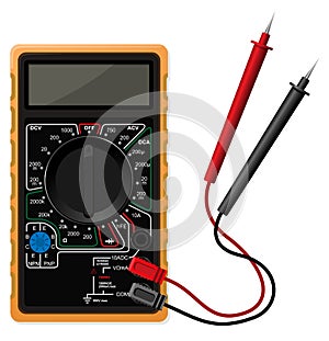 Digital multimeter vector illustration