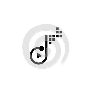 Digital Music Logo Design Template