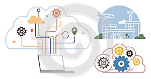 Digital Network Cloud and Technology Systems Integration with Aviation and Data Connectivity