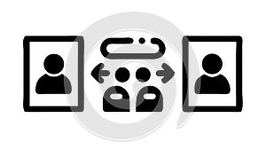 Digital Network Communication User Vector vector design Generative AI